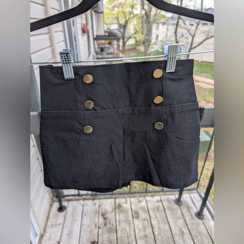 Charlotte Russe Black High-Waisted Shorts